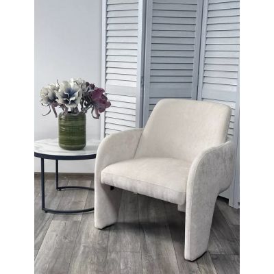 Кресло CUBE AT5139-09 Св. бежевый, ткань/каркас металл в тканевой обивке AT5139-09