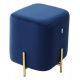 Пуф для гостиной ARES BLUVEL-86 NAVY BLUE / GOLD