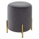 Пуф для гостиной RICE BLUVEL-14 GREY / GOLD