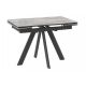 Стол JACK-110, раздвижной 110(30+30)х70, Stone Grey St Cer/Черный