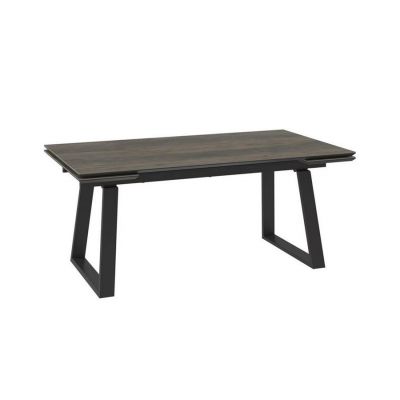 Стол MILANA-180, раздвижной 180(45+45)x98, Oak Vintage Premium Cer/Черный