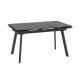 Стол MILANA FOUR-140, раздвижной 140(30+30)x85, Stone Black St Cer/Черный