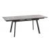 Стол с керамическим покрытием Chelsy (F)-140 (STONE GREY ST CER/Черный)