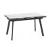 Стол MILANA FOUR-160, раздвижной 160(40+40)x90, Calakatta St Cer/Черный