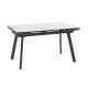 Стол с керамическим покрытием MILANA FOUR-160 (CALAKATTA ST CER/Черный) 160(40+40)х90