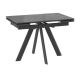 Стол JACK-110, раздвижной 110(30+30)х70, Stone Black St Cer/Черный