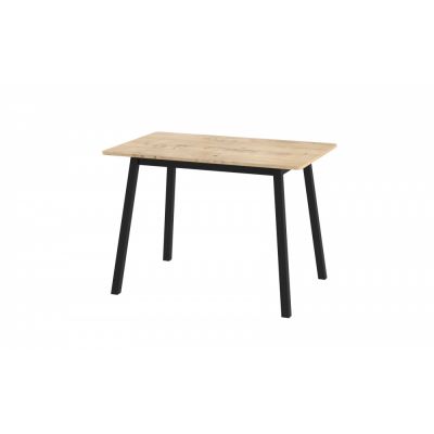 Стол ТИРК-110, раздвижной 110(142)х70, Дуб ирланский/Черный