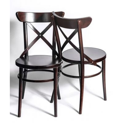 Комплект из 2-х стульев венских Terra (темный орех) жесткое сиденье