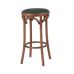 Табурет барный 650 Венский мягкий (средний тон, экокожа Зеленая)
