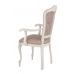 Кресло с подлокотниками Виконт (тон 308 слоновая кость + патина золото/ ткань Афитап розовый/компаньон)