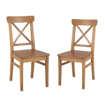 Комплект из 2-х стульев "Ингольф" (тон 24/жесткий) натуральный