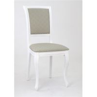 Стул "Дионис" (Белый/ ткань Santa Izumrud) Стул "Дионис" (Белый/ ткань Santa Izumrud)