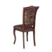 Комплект из 2-х стульев Константа (темно-коричневый + патина черная/ткань Афитап коричневый)