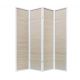 Ширма 1010-4 (каркас-белый/бамбук-натурель)