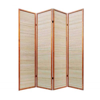 Ширма 1010-4 (каркас-орех/бамбук-натурель)