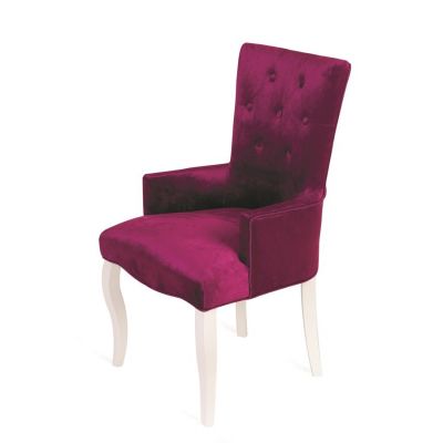 Кресло Виктория (эмаль белая / 26 - темно-розовый)