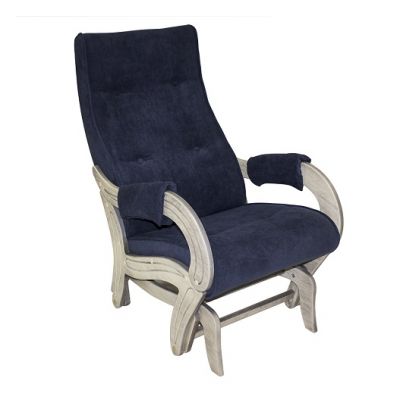 Кресло-качалка гляйдер Модель 708 (Verona Denim Blue, шампань патина)