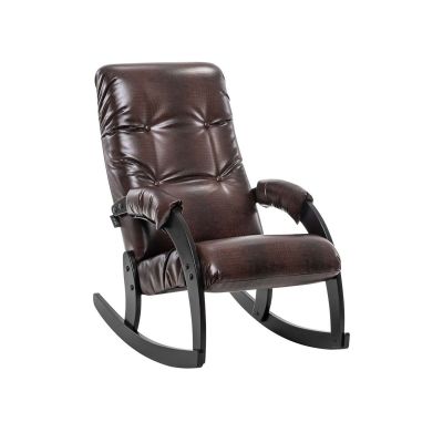Кресло-качалка Модель 67 (венге/Antik крокодил) коричневый