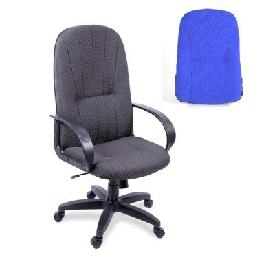Кресло компьютерное Гармония (спинка/сиденье В-10) синий