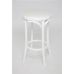 Табурет барный 650 Венский мягкий (белая эмаль, экокожа белая)