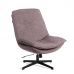 Кресло лаунж Cosmo велюр/букле, VT shape wood rose