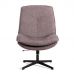 Кресло лаунж Cosmo велюр/букле, VT shape wood rose