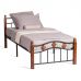 Кровать AT-126 90*200 см (Single bed), красный дуб/черный