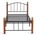 Кровать AT-915 90*200 см (Single bed), красный дуб/черный