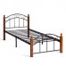 Кровать AT-8077 90*200 см (Single bed), красный дуб/черный