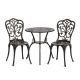 Комплект Secret De Maison Romance (стол +2 стула) алюминиевый сплав, бронза/bronze