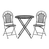 Комплект (стол + 2 стула) Secret de Maison Амальфи/Amalfi металл, черный