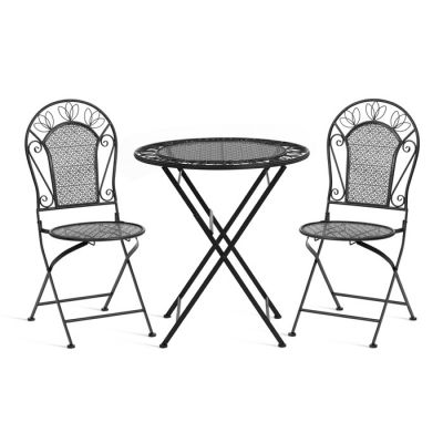 Комплект (стол + 2 стула) Secret de Maison Амальфи/Amalfi металл, черный