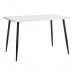 Стол Pluto/Плуто ЛДСП/металл, 120х80х77см, белый/черный