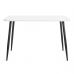 Стол Pluto/Плуто ЛДСП/металл, 120х80х77см, белый/черный