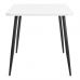 Стол Pluto/Плуто ЛДСП/металл, 120х80х77см, белый/черный