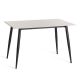 Стол обеденный Austen/Остин столешница керамика (матовая) /опоры металл, белый/черный