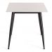 Стол обеденный Austen/Остин столешница керамика (матовая) /опоры металл, белый/черный