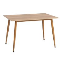 Стол обеденный Austen/Остин столешница керамика (матовая) /опоры металл, цвет натуральное дерево