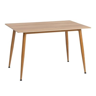 Стол обеденный Austen/Остин столешница керамика (матовая) /опоры металл, цвет натуральное дерево