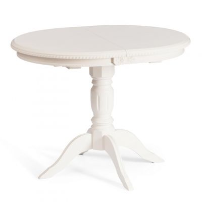 Стол Stefano/Стефано бук, МДФ, 100х100-130х80х77см, айвори вайт