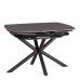 Стол обеденный Winston/Винстон керамика матовая/металл, темно-серый/черный