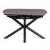 Стол обеденный Winston/Винстон керамика матовая/металл, темно-серый/черный