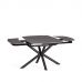 Стол обеденный Winston/Винстон керамика матовая/металл, темно-серый/черный