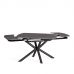 Стол обеденный Winston/Винстон керамика матовая/металл, темно-серый/черный