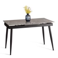 Стол обеденный Balmoral/Балморал керамика глянцевая/металл, серый/чёрный