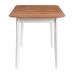 Стол Соната Люкс/ Sonata Lux table, 120х75х75 см массив сосны, антик/белый