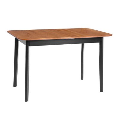 Стол Соната Люкс раздвижной/Sonata Lux extension table массив сосны, антик/чёрный