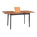 Стол Соната Люкс раздвижной/Sonata Lux extension table массив сосны, антик/чёрный