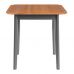 Стол Соната Люкс/ Sonata Lux table, 75х75х75 см массив сосны, антик /графит
