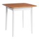 Стол Соната Люкс/ Sonata Lux table, 75х75х75 см массив сосны, антик/белый